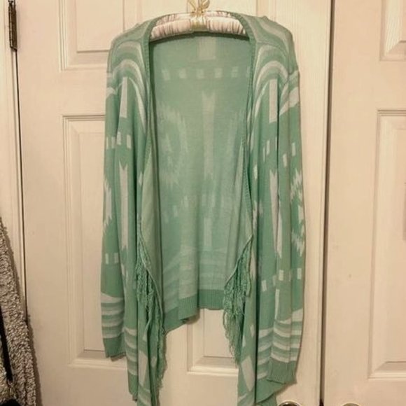 Forever 21 Women's Open Front Cardigan, Size L - Picture 2 of 5